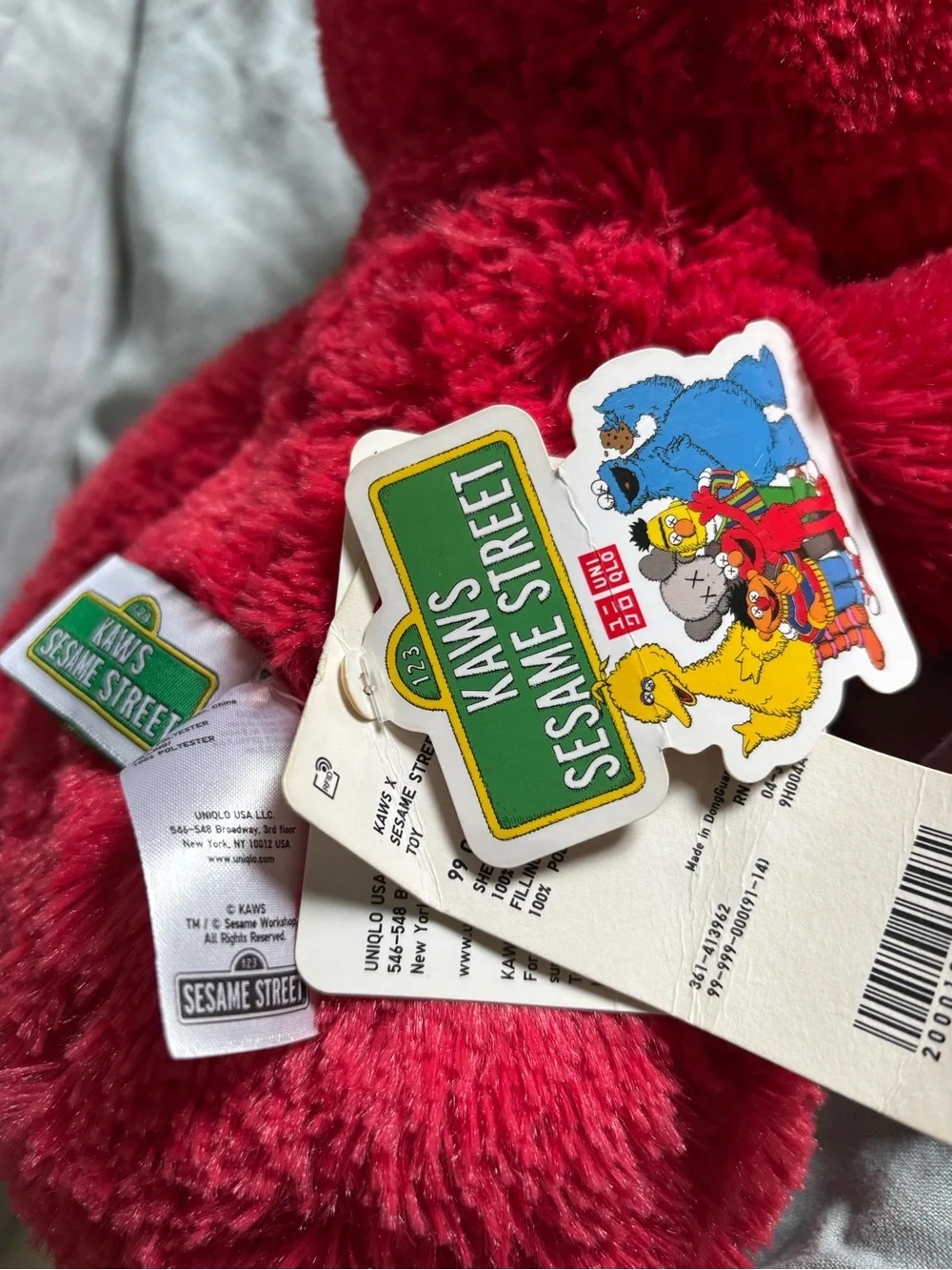 Kaws x Sesame Street Uniqlo Plush